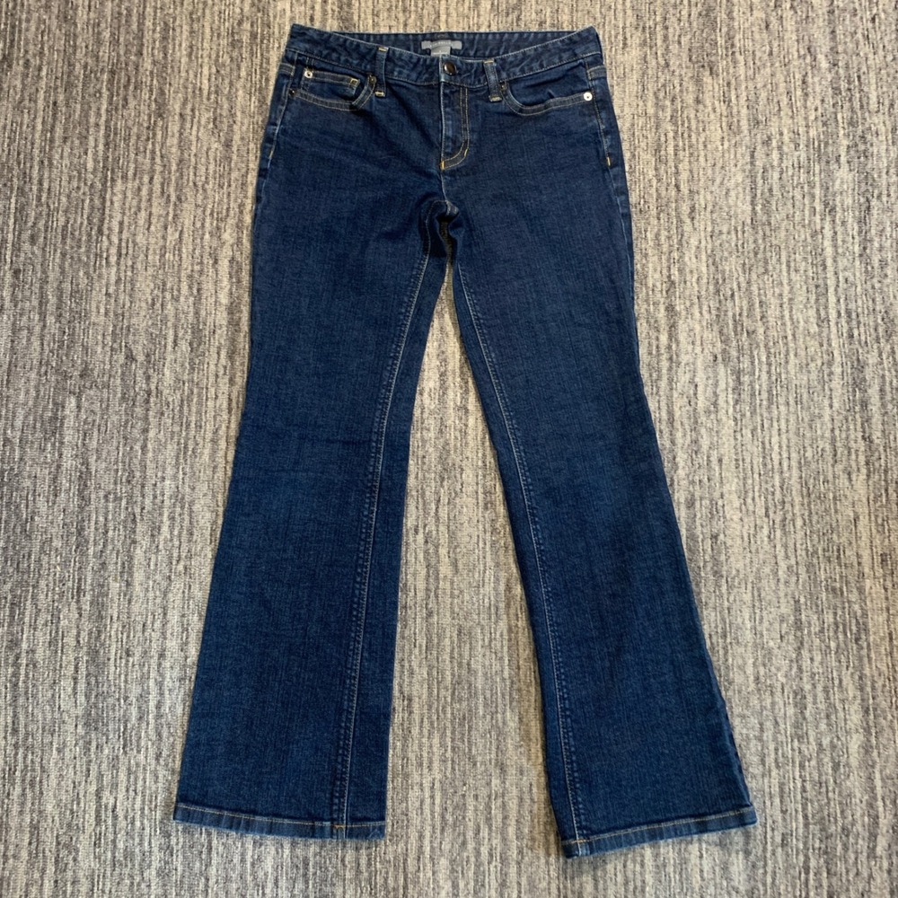 Y2K 90s Ann Taylor Denim Jeans‎ Womens Size 6 Dark Wash Bootcut Stretch Low Rise